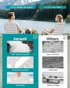 SERWALL HDPE Outdoor Rocking Chair, Oversized Rocking Chair - Image 7