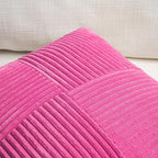 Fancy Homi 2 Packs Hot Pink Decorative Throw Pillow Covers 20x20 Inch - Image 3
