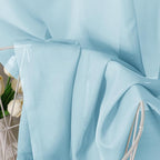 Sky Blue Sheer Curtains 84 Inches Long 2 Panels - Image 3