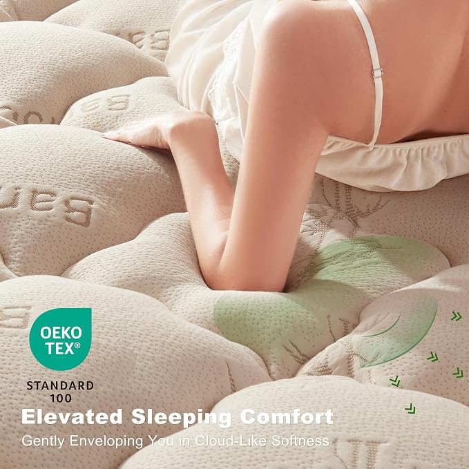BEDLORE Queen Mattress Topper Viscose Derived from Bamboo, Thick Pillow Top - Image 2