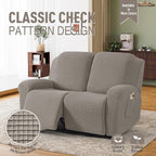 TAOCOCO Recliner Loveseat Slipcover, 6 Pieces Dual Recliner Sofa Covers - Image 2