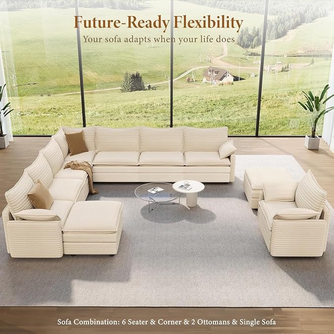 Vesgantti 169" Large Modular Sectional Sofa, Big Comfy Cloud Couch - Image 8