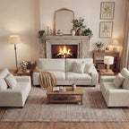 DOPEDIO Modern Living Room Sofa Set, 88.58" Chenille Loveseat by DOPEDIO
