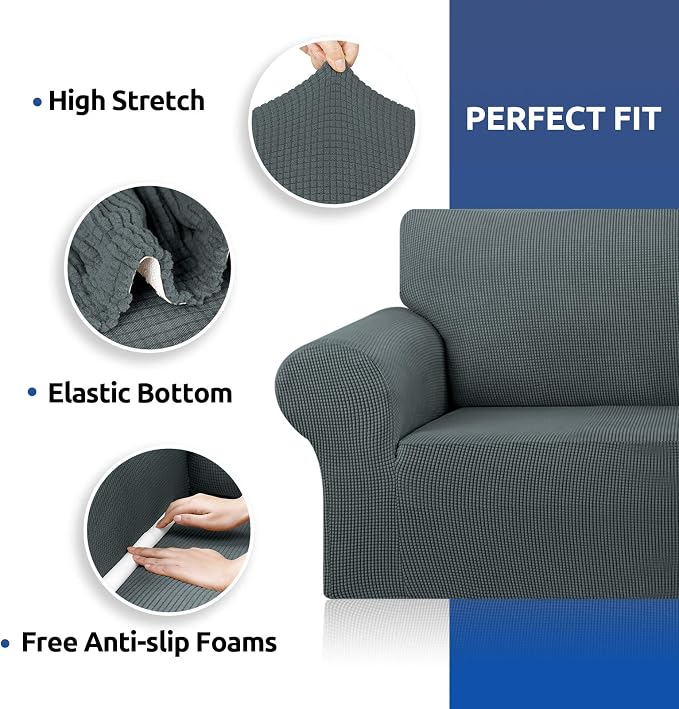 Stretch Oversized Couch Covers for Sofa Slipcover, Soft Jacquard Non-Slip - Image 6