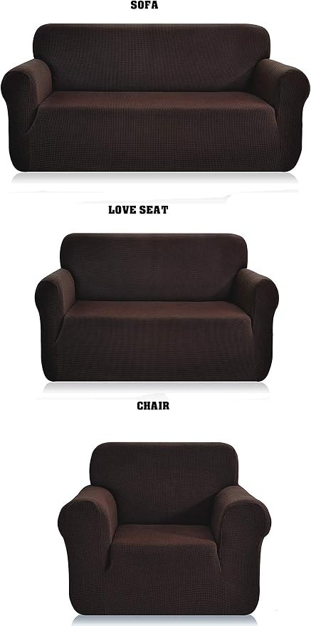 Fancy Collection 3pc Set Slipcover Set Furniture Cover Spandex Set Includes by Unknown
