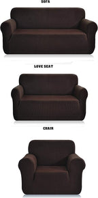 Fancy Collection 3pc Set Slipcover Set Furniture Cover Spandex Set Includes by Unknown