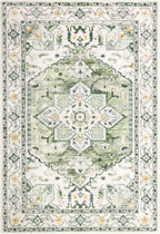 Yamaziot Washable Area Rug, 2x3 Small Boho Vintage Entryway Non-Slip Rug | - Image 2
