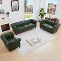 QHITTY 3 Piece Living Room Set, Sectional Chesterfield Sofa Chair Contemporary by QHITTYFurnitureLife