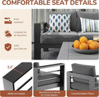 Solaste Aluminum Patio Furniture Set - Image 8