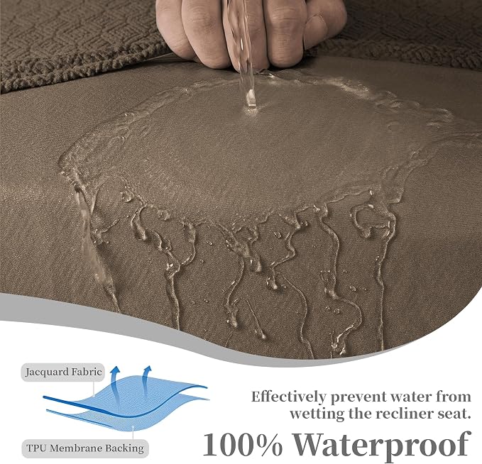 100% Waterproof Sectional Recliner Couch Covers - Image 4