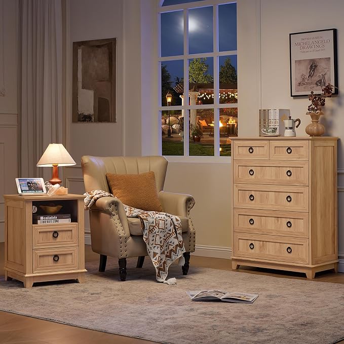 Joaxswe Farmhouse 6 Drawer Dresser - Image 8