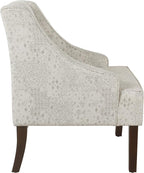 Homepop Home Decor | Upholstered Classic Swoop Arm Accent Chair | Accent Chairs - Image 6