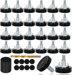 24 PCS M8 Thread Furniture Feet Levelers, Furniture Leveling Feet by Eunenete
