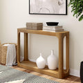 Plank+Beam Forma Console Table, 46 Inch, Solid Wood Sofa Table, Entryway Table by PlankBeam