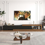 Extendable TV Stand with 2 Drawers, Long Reversible Entertainment Center with - Image 6