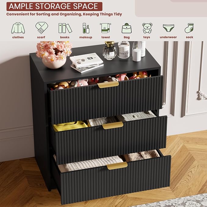 Garvee 3 Drawer Dresser for Bedroom - Image 7