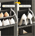 YOMILUVE Shoe Cabinet Storage for Entryway, Fluted Shoe Cabinet - Image 5