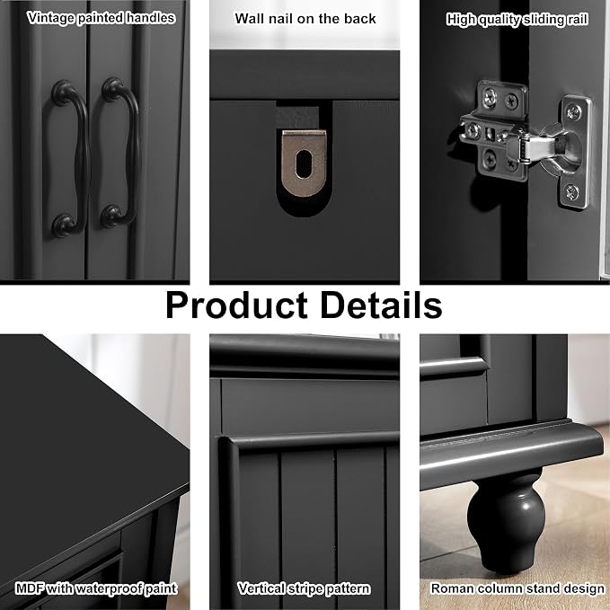 Scurrty 62'' Coffee Bar Cabinet Kitchen - Image 7