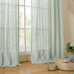 Faux Linen Curtains 63 inches Long - Image 9
