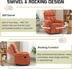 Korser Recliner Chair, Swivel Rocker Recliner Chair - Image 3