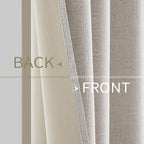MIULEE 100% Blackout Linen Curtains - Image 6