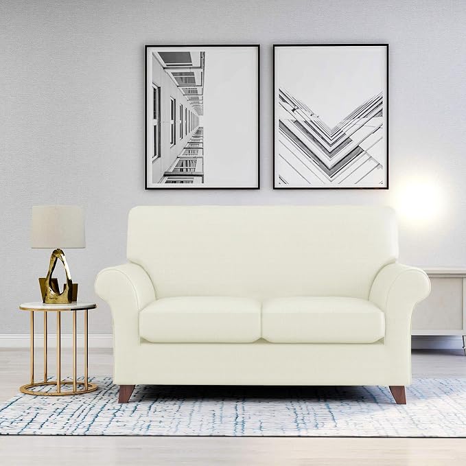 ZNSAYOTX 3 Piece Loveseat Covers - Image 2