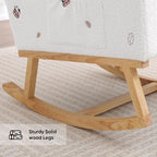 HCHAIRH Rocking Chair Nursery, Sherpa Nursing Rocking Chairs, Upholstered - Image 6