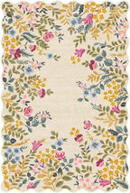 Front Door Mat Outside Entrance 2x3 Beige Colorful Floral Entry Rug | Non-Slip - Image 7