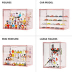 Colorful Figure Display Case for Collectibles 4 Layer Hobby Figurine Display - Image 6