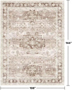 Washable Farmhouse Living Room Rug, 9x12 Area Rugs - Image 2