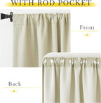 NICETOWN Room Darkening Bedroom Curtains 84 inches Long, Pinch Pleated Curtains - Image 9