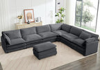ROWHY 150'' Modular Sectional Corner Cloud Couch, 7 Seater Sofa Big Comfy by ROWHY