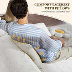 158" U Shaped Convertible Modular Couch, Cloud Couch Sectional - Image 5