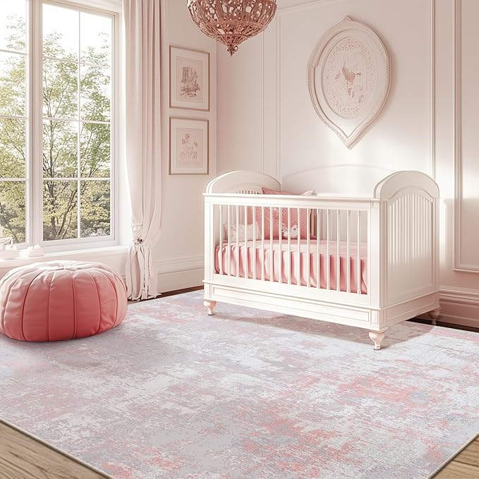 RELEANY Washable 5'x7' Abstract Area Rug - Image 2
