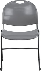 Flash Furniture 4 Pack HERCULES Series 880 lb. Capacity Gray Ultra-Compact - Image 7