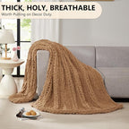 L'AGRATY Chunky Knit Throw Blanket - Image 5