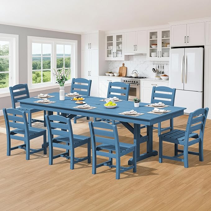 SERWALL 9 Piece Outdoor Dining Set - Image 8
