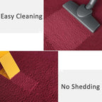 2x6 Runner Rug for Hallway, Long Runner Rugs Non Slip, Wine Red | Soft Washable - Image 5