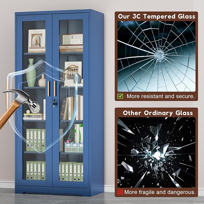 UNICOLY Lockable Display Cabinet - Image 5