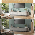78.7'' Modern TV Stand for 55-85 Inch, Long Wooden TV Console - Image 8
