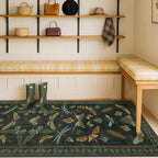 Dark Green 2'6"x12' Long Runner Rugs - Image 3