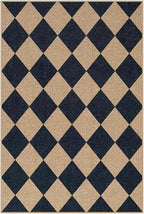 Lahome Checkered Easy Jute Non Slip Front Door Mat, 2x3 Kitchen Rug Neutral - Image 7