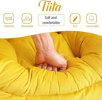 Tiita Lazy Chair with Ottoman, Comfy Leisure Sofa Reading Chair with Footrest - Image 9