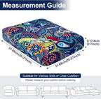 Smiry Waterproof Patio Cushion Covers, Stretch Outdoor Furniture Covers | Couch - Image 6