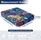 Smiry Waterproof Patio Cushion Covers, Stretch Outdoor Furniture Covers | Couch - Image 6