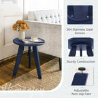 HDPS Outdoor Side Table, Small Round Side Table Weather-Resistant, Outdoor Side - Image 5