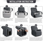 TAOCOCO Oversized Recliner Chair Covers, 1 Seater Streach Recliner Covers Soft - Image 6