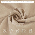 DREAMINGO Sofa Covers Washable Thick Chenille Couch Cover - Image 4