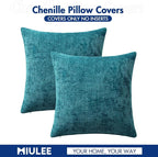 MIULEE Decorative Couch Throw Pillow Covers 18x18 Inch Coastal Teal 2 Pack | - Image 7