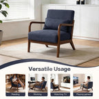 Mid Century Accent Chair, Comfy Arm Chair - Image 7